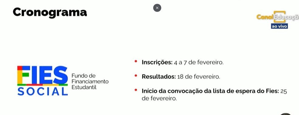 Reprodução/Ministério da Educação